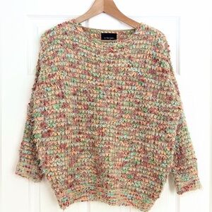 Anthropologie La Fee Verte Darien Eyelash Confetti Sweater Size S